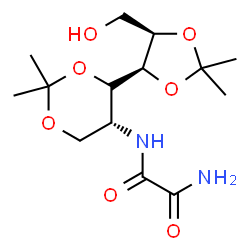 ChemSpider 2D Image | N-{(4S,5R)-4-[(4S,5R)-5-(Hydroxymethyl)-2,2-dimethyl-1,3-dioxolan-4-yl]-2,2-dimethyl-1,3-dioxan-5-yl}ethanediamide (non-preferred name) | C14H24N2O7