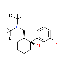 ChemSpider 2D Image | 3-[(1S,2S)-2-({Bis[(~2~H_3_)methyl]amino}methyl)-1-hydroxycyclohexyl]phenol | C15H17D6NO2