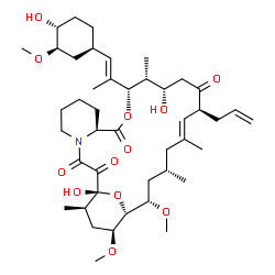 ChemSpider 2D Image | 8-epi Tacrolimus | C44H69NO12
