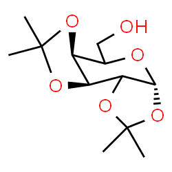 ChemSpider 2D Image | [(3aR,5aS,8aS)-2,2,7,7-Tetramethyltetrahydro-3aH-bis[1,3]dioxolo[4,5-b:4',5'-d]pyran-5-yl]methanol (non-preferred name) | C12H20O6