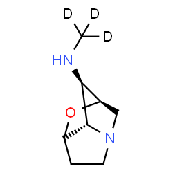 ChemSpider 2D Image | (1R,3S,7S,8R)-N-(~2~H_3_)Methyl-2-oxa-6-azatricyclo[4.2.1.0~3,7~]nonan-8-amine | C8H11D3N2O