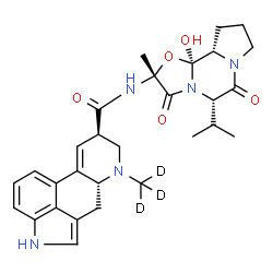 ChemSpider 2D Image | (5'alpha)-12'-Hydroxy-5'-isopropyl-2'-methyl-3',6',18-trioxo(17,17,17-~2~H_3_)ergotaman | C29H32D3N5O5