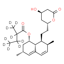 ChemSpider 2D Image | LOVASTATIN-D9 | C24H27D9O5