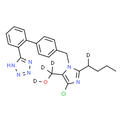 ChemSpider 2D Image | Losartan D4 | C22H19D4ClN6O