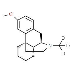 ChemSpider 2D Image | 3-Methoxy-17-(~2~H_3_)methylmorphinan | C18H22D3NO