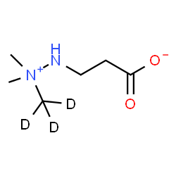 ChemSpider 2D Image | 3-[2,2-Dimethyl-2-(~2~H_3_)methyldiazan-2-ium-1-yl]propanoate | C6H11D3N2O2