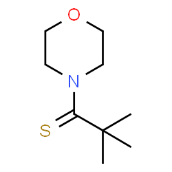 ChemSpider 2D Image | 2,2-Dimethyl-1-(4-morpholinyl)-1-propanethione | C9H17NOS