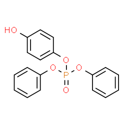 ChemSpider 2D Image | 4-Hydroxyphenyl diphenyl phosphate | C18H15O5P