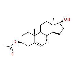 ChemSpider 2D Image | (3beta,13xi,17beta)-17-Hydroxyandrost-5-en-3-yl acetate | C21H32O3