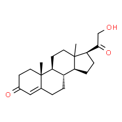 ChemSpider 2D Image | (13xi)-21-Hydroxypregn-4-ene-3,20-dione | C21H30O3