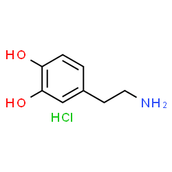 ChemSpider 2D Image | Dopamine hydrochloride | C8H12ClNO2