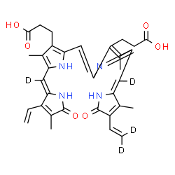 ChemSpider 2D Image | Biliverdine-d4 | C33H30D4N4O6