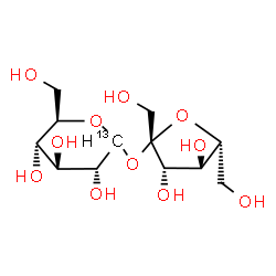 ChemSpider 2D Image | Sucrose-(glucose-1-13C) | C1113CH22O11