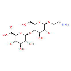 ChemSpider 2D Image | beta-D-GlcpA-(1->4)-beta-D-GlcpOCH2CH2NH2 | C14H25NO12