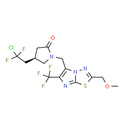 ChemSpider 2D Image | padsevonil | C14H14ClF5N4O2S