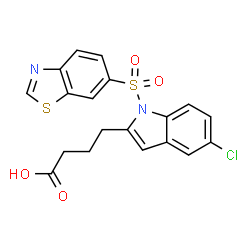 ChemSpider 2D Image | lanifibranor | C19H15ClN2O4S2