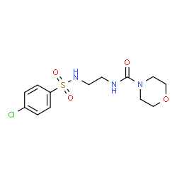 ChemSpider 2D Image | N-(2-{[(4-Chlorophenyl)sulfonyl]amino}ethyl)-4-morpholinecarboxamide | C13H18ClN3O4S