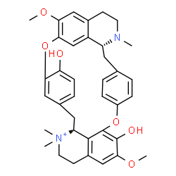 ChemSpider 2D Image | (1beta)-7',12'-Dihydroxy-6,6'-dimethoxy-2,2',2'-trimethyltubocuraran-2'-ium | C37H41N2O6