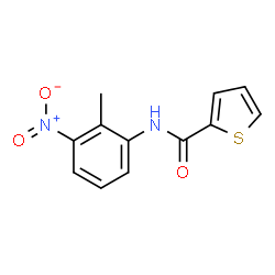 ChemSpider 2D Image | N-(2-Methyl-3-nitrophenyl)-2-thiophenecarboxamide | C12H10N2O3S