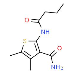 ChemSpider 2D Image | 2-butanamido-4,5-dimethylthiophene-3-carboxamide | C11H16N2O2S