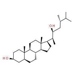 ChemSpider 2D Image | (3beta,5alpha,22S)-Ergostane-3,22-diol | C28H50O2