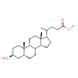 ChemSpider 2D Image | Methyl (3beta,5beta,9beta,14beta,17alpha,20xi)-3-hydroxycholan-24-oate | C25H42O3
