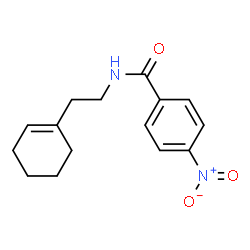 ChemSpider 2D Image | N-[2-(1-Cyclohexen-1-yl)ethyl]-4-nitrobenzamide | C15H18N2O3