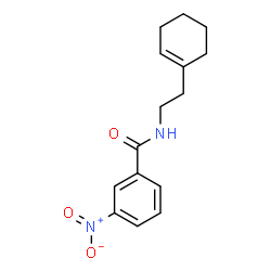 ChemSpider 2D Image | N-[2-(1-Cyclohexen-1-yl)ethyl]-3-nitrobenzamide | C15H18N2O3