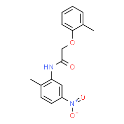 ChemSpider 2D Image | N-(2-Methyl-5-nitrophenyl)-2-(2-methylphenoxy)acetamide | C16H16N2O4