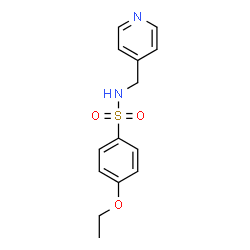 ChemSpider 2D Image | 4-Ethoxy-N-(4-pyridinylmethyl)benzenesulfonamide | C14H16N2O3S
