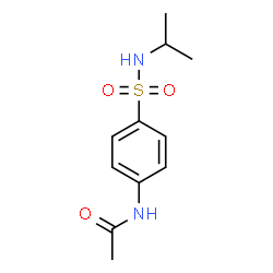 ChemSpider 2D Image | N-[4-(Isopropylsulfamoyl)phenyl]acetamide | C11H16N2O3S