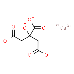ChemSpider 2D Image | gallium (67Ga) citrate | C6H567GaO7