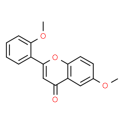 ChemSpider 2D Image | 6-Methoxy-2-(2-methoxyphenyl)-4H-chromen-4-one | C17H14O4