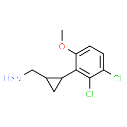 ChemSpider 2D Image | 1-[2-(2,3-Dichloro-6-methoxyphenyl)cyclopropyl]methanamine | C11H13Cl2NO