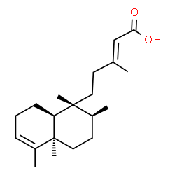 ChemSpider 2D Image | (2E)-3-Methyl-5-[(1R,2S,4aR,8aS)-1,2,4a,5-tetramethyl-1,2,3,4,4a,7,8,8a-octahydro-1-naphthalenyl]-2-pentenoic acid | C20H32O2