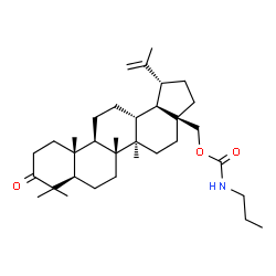 ChemSpider 2D Image | 3-Oxolup-20(29)-en-28-yl propylcarbamate | C34H55NO3