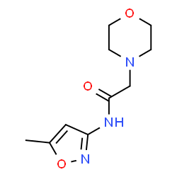 ChemSpider 2D Image | N1-(5-methylisoxazol-3-yl)-2-morpholinoacetamide | C10H15N3O3
