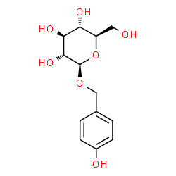 ChemSpider 2D Image | 4-Hydroxybenzyl beta-D-glucopyranoside | C13H18O7