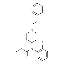ChemSpider 2D Image | N-(2-Fluorophenyl)-N-[1-(2-phenylethyl)-4-piperidinyl]propanamide | C22H27FN2O