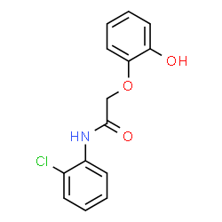ChemSpider 2D Image | N-(2-Chlorophenyl)-2-(2-hydroxyphenoxy)acetamide | C14H12ClNO3