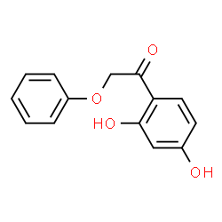ChemSpider 2D Image | 1-(2,4-Dihydroxyphenyl)-2-phenoxyethanone | C14H12O4