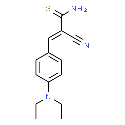 ChemSpider 2D Image | (2E)-2-Cyano-3-[4-(diethylamino)phenyl]-2-propenethioamide | C14H17N3S