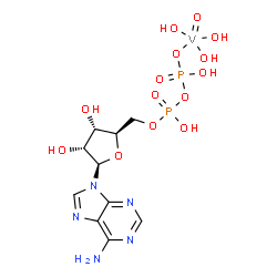 ChemSpider 2D Image | [Adenosinato 5'-(trihydrogen diphosphate)](trihydroxy)oxovanadium | C10H17N5O14P2V