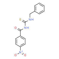 ChemSpider 2D Image | N-(Benzylcarbamothioyl)-4-nitrobenzamide | C15H13N3O3S