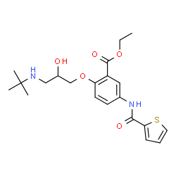 ChemSpider 2D Image | tienoxolol | C21H28N2O5S
