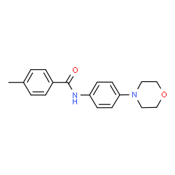 ChemSpider 2D Image | 4-Methyl-N-[4-(4-morpholinyl)phenyl]benzamide | C18H20N2O2