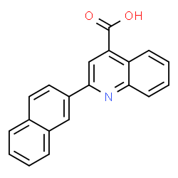 ChemSpider 2D Image | 2-(2-Naphthyl)-4-quinolinecarboxylic acid | C20H13NO2
