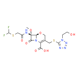 ChemSpider 2D Image | flomoxef | C15H18F2N6O7S2