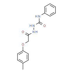 ChemSpider 2D Image | 2-[(4-Methylphenoxy)acetyl]-N-phenylhydrazinecarboxamide | C16H17N3O3