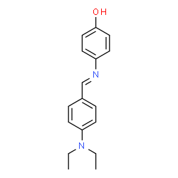 ChemSpider 2D Image | 4-{(E)-[4-(Diethylamino)benzylidene]amino}phenol | C17H20N2O